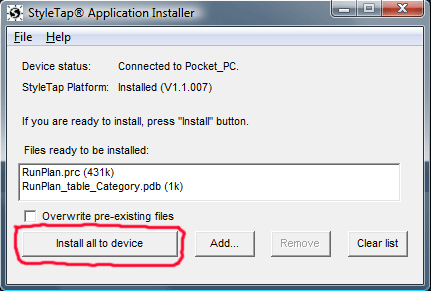 RunPlan unter StyleTap installieren (1)