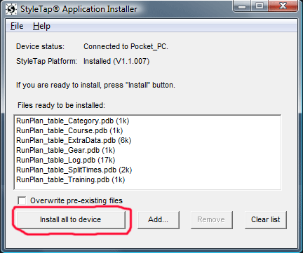 RunPlan unter StyleTap installeren