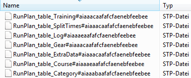 RunPlan Datendateien unter StyleTap