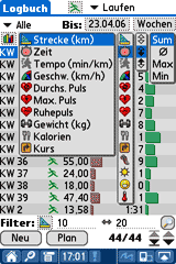 Laufauswertung
